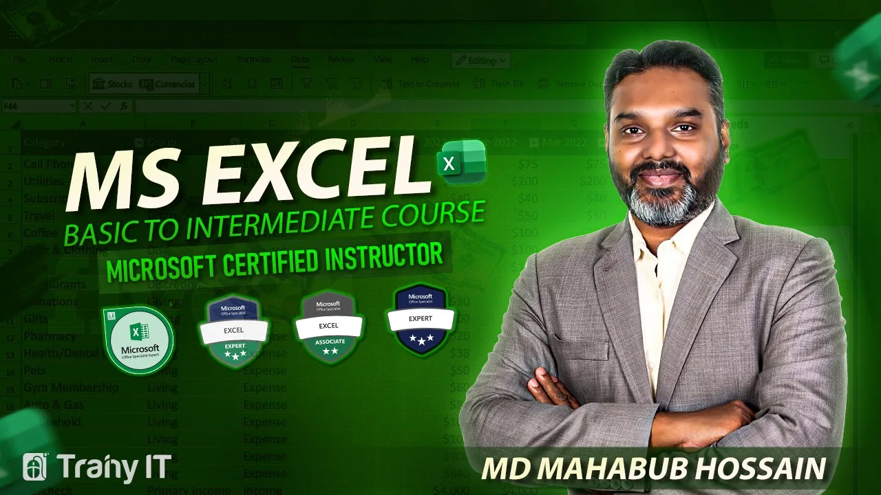 MS Excel Basic to Intermediate Course